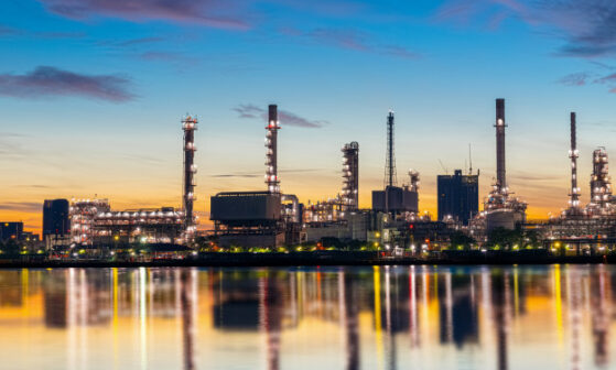 Imagem mostra um terminal marítmo.