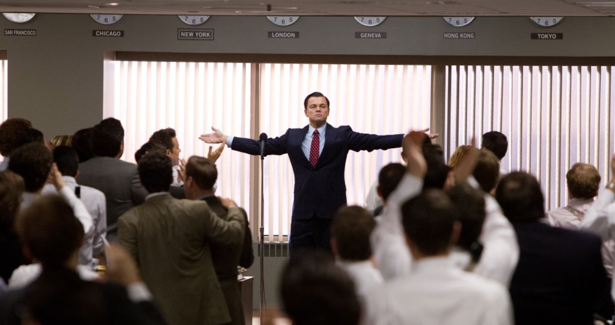 Cena do filme O Lobo de Wall Street