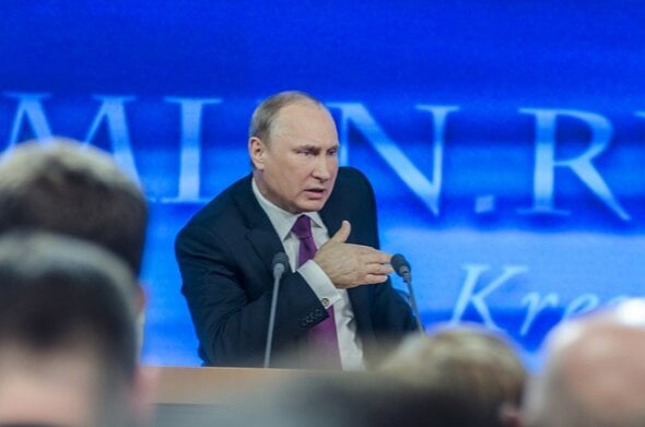 foto de Vladimir Putin, presidente da Rússia
