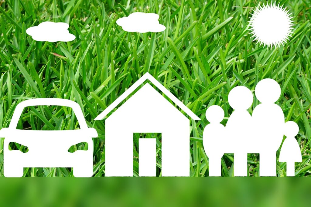 desenho de carro, casa e família: o melhor seguro de vida para cada objetivo