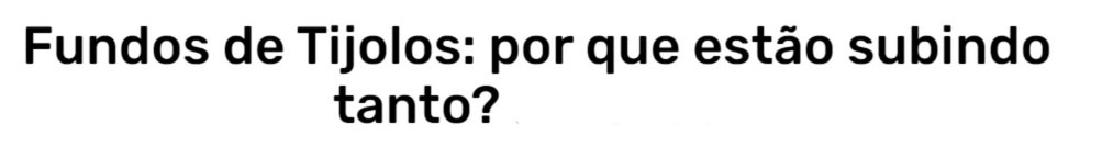 título de matéria de sit