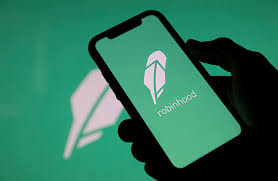 Imagem mostra o app Robinhood em um celular.