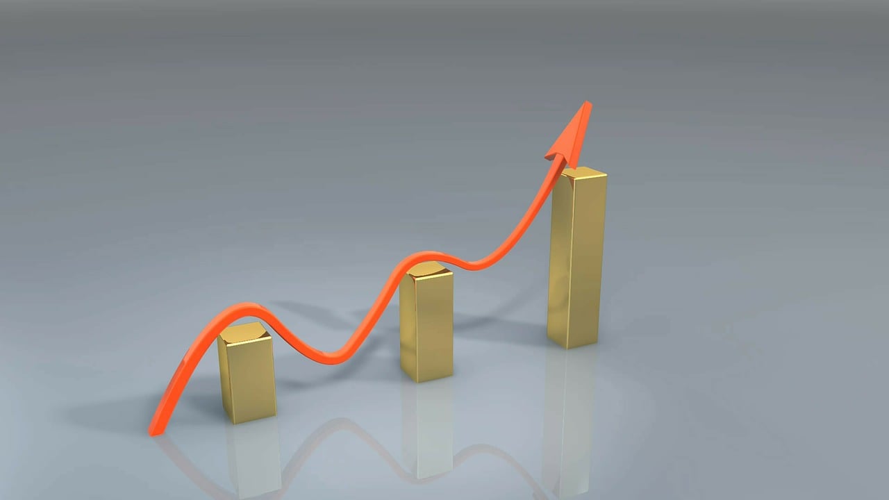 Imagem mostra um gráfico em crescimento para a temporada de balanços do 4TRI22