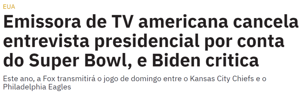 Imagem de título de notícia jornalística