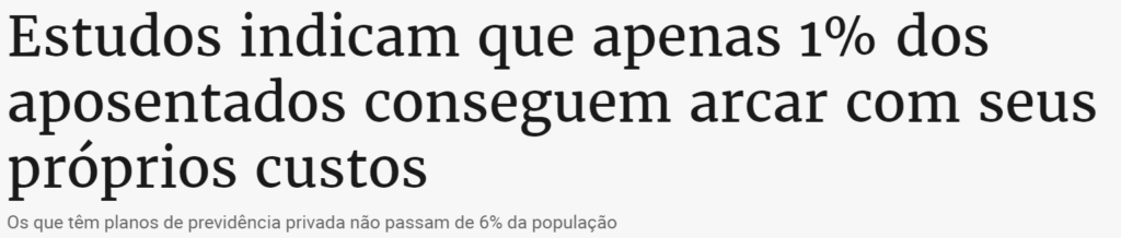 título de matéria jornalística