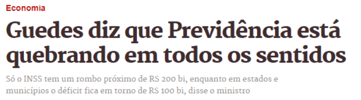título de matéria jornalística