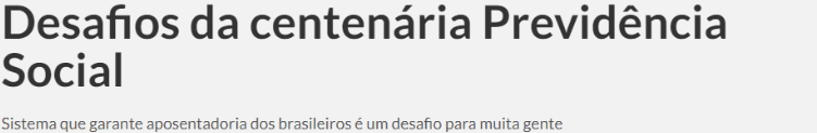 título de matéria jornalística