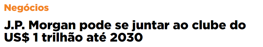 título de matéria jornalística