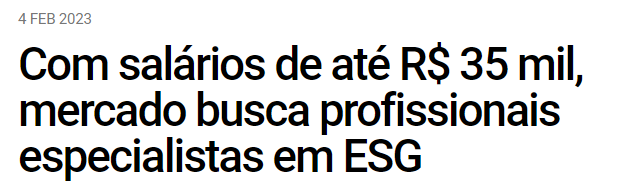 título de matéria jornalística