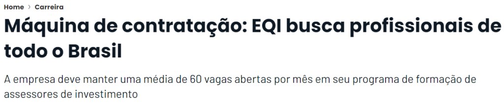 título de matéria jornalística