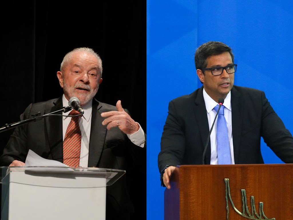 Imagem mostra Lula e Roberto Campos Neto para ilustrar texto sobre se o presidente do PC pode ser exonerado