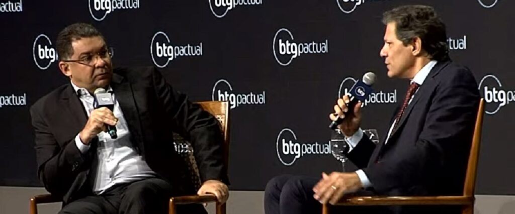 Mansueto Almeida e Fernando Haddad no CEO Conference 