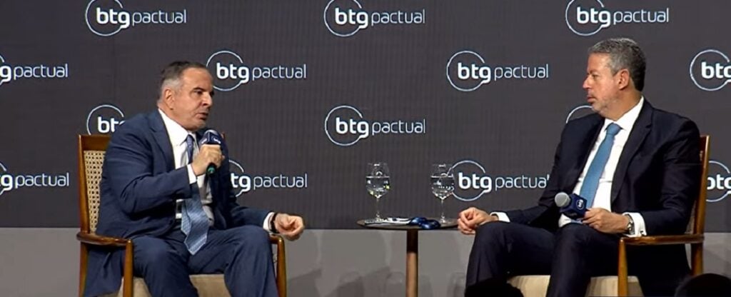 Murillo de Aragão e Arthur Lira no CEO Conference