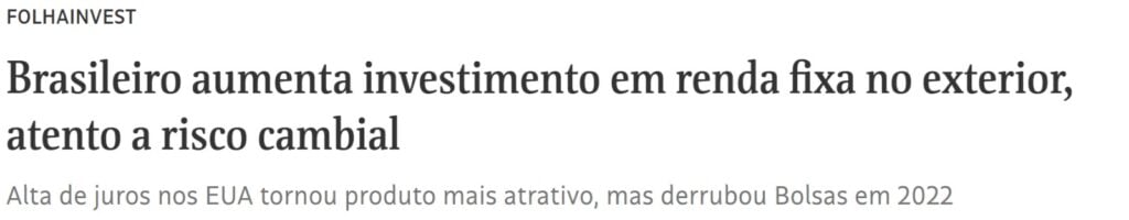 título de matéria jornalística