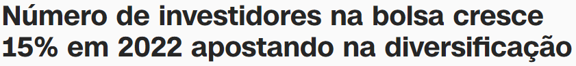 título de matéria jornalística