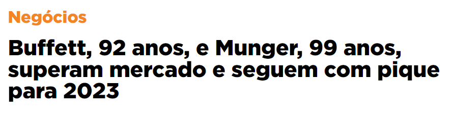 título de matéria jornalística
