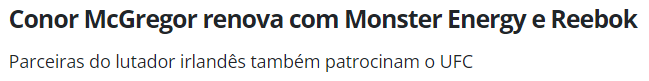 Manchete do portal Marketing Esportivo
