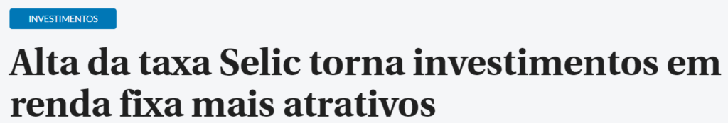 Manchete do portal Correio Braziliense