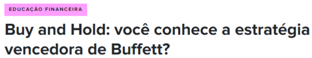 Manchete de notícia do portal EuQueroInvestir