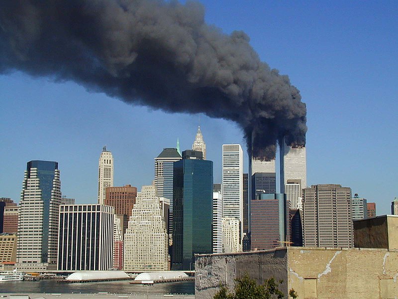 Imagens do World Trade Center sob ataque