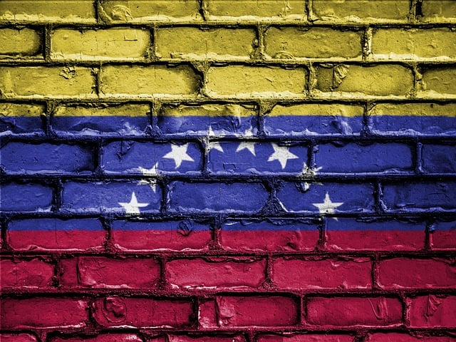 foto de muro pintado com bandeira da Venezuela