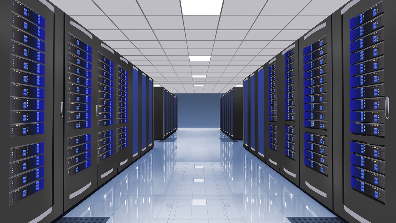 Imagem mostra um servidor de internet.