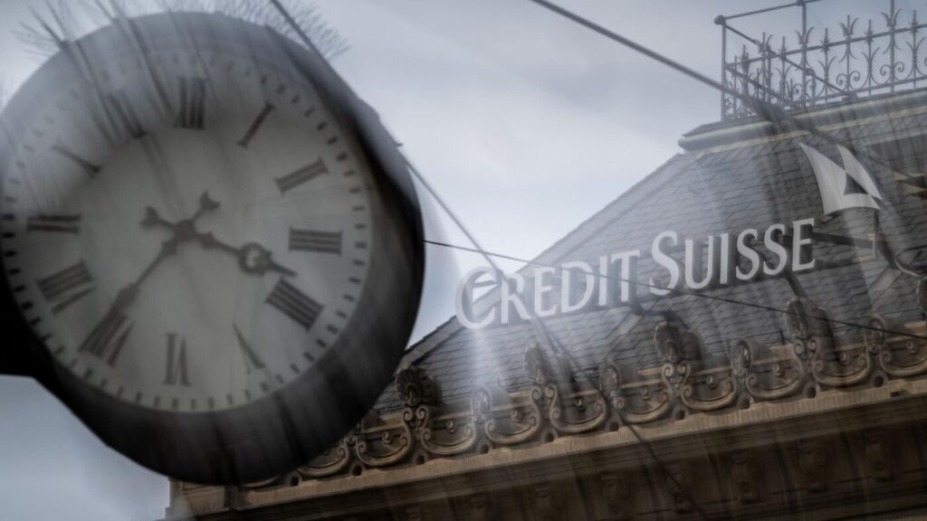 Imagem mostra o Credit Suisse.