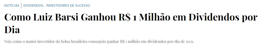 Banner do portal The Capital Advisor