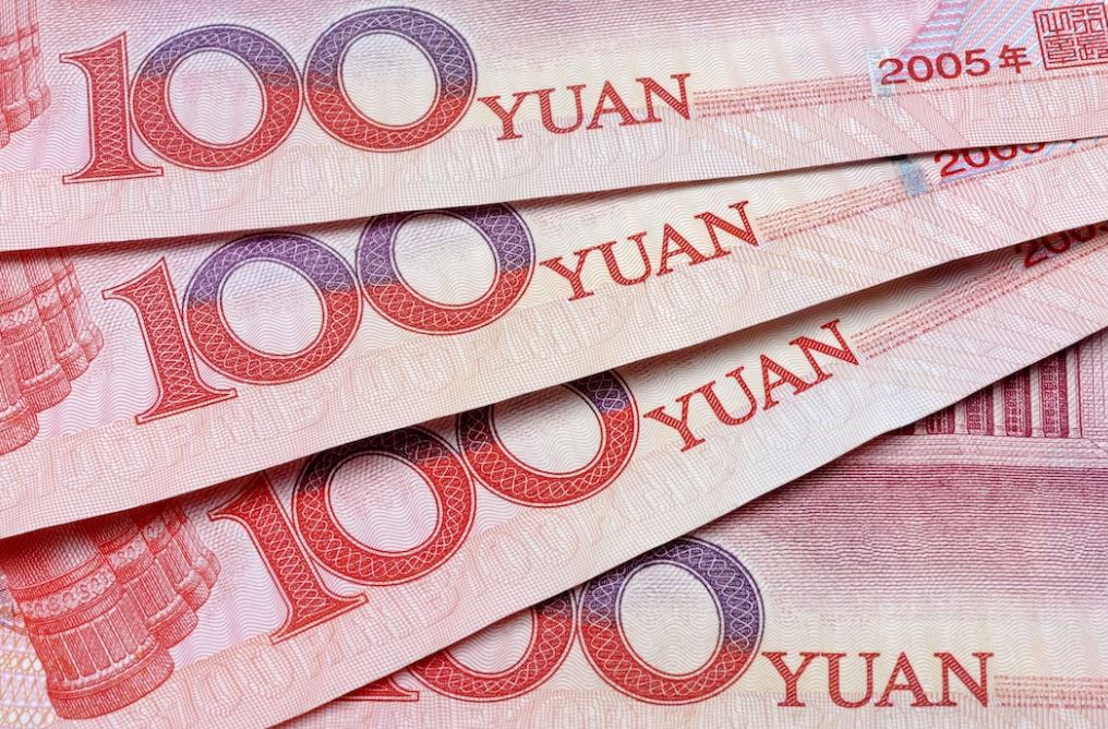 foto de notas de yuan: moeda alternativa ao dólar?