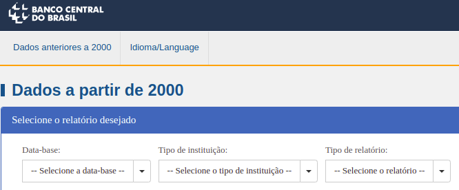 Site banco central do Brasil: pesquisa índice de basileia