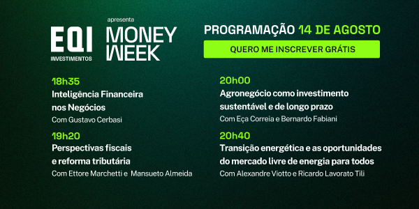 infográfico com programação Money Week