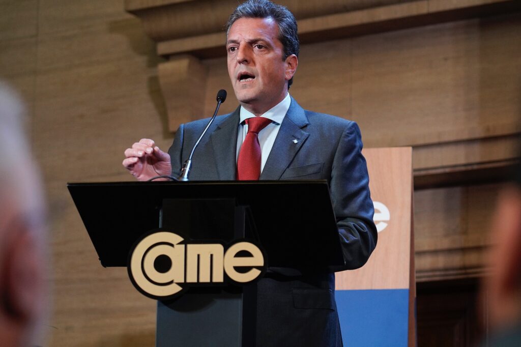 Sergio Massa, candidato nas eleições da Argentina
