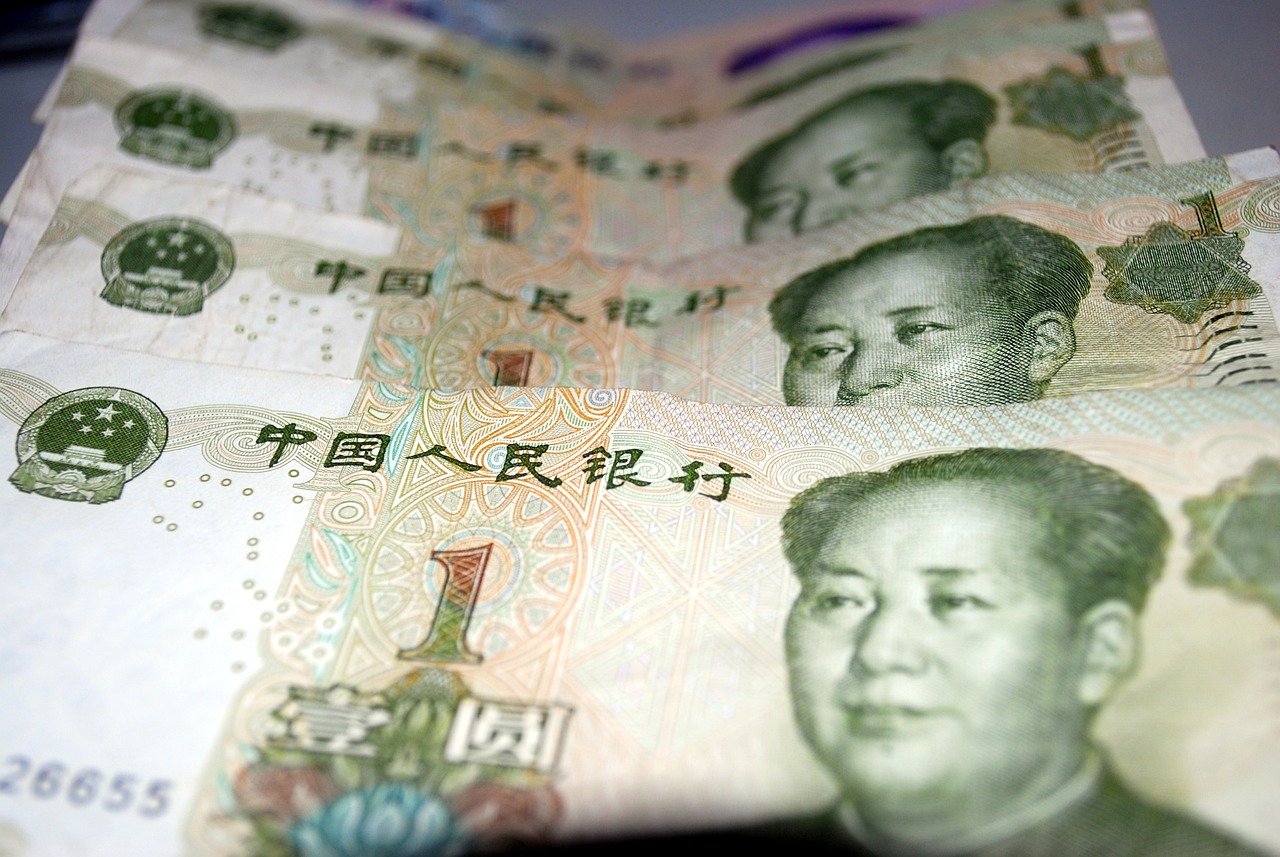 Detalhe da nota de yuan hoje