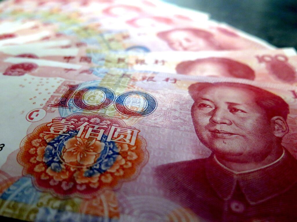 foto de nota de yuan
