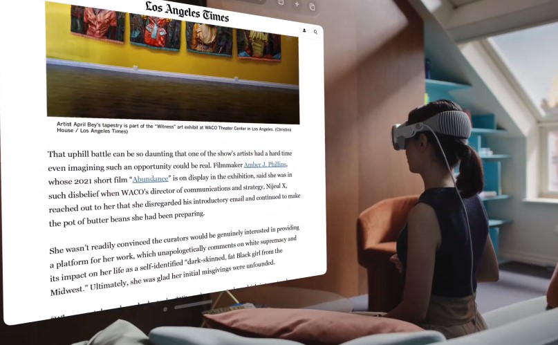 Apple Vision Pro: foto do óculos de realidade virtual