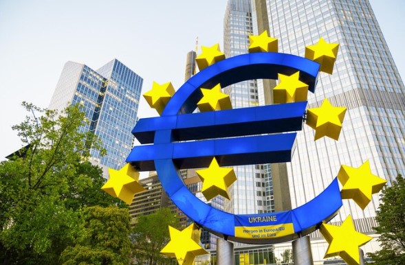 BCE ata zona do euro Banco central Europeu ata do BCE na zona do euro: foto de prédio BCE