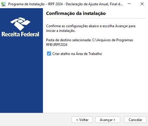 Como baixar o programa do IRPF 2024.