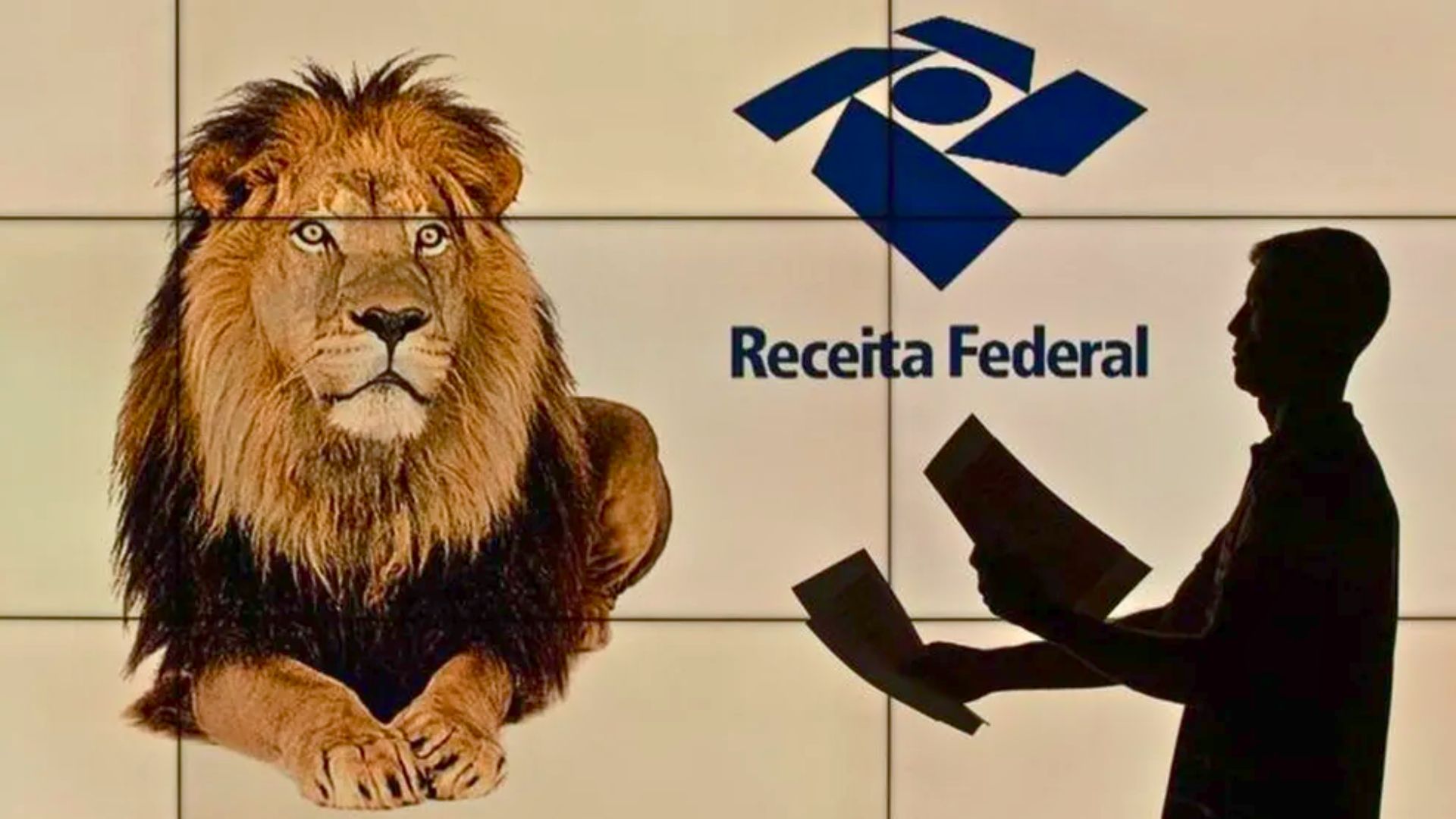 Leão da Receita Federal - Representação do Imposto de Renda