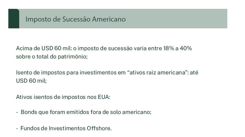 renda fixa nos EUA: imposto