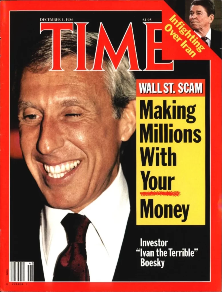 Iven Boesky na capa da Times