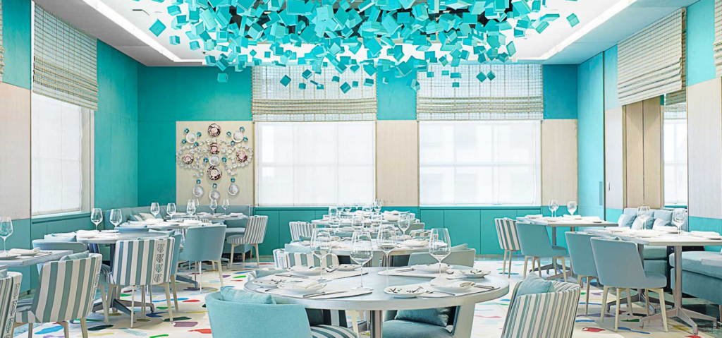 Cafeterias de luxo. The Blue Box Cafe