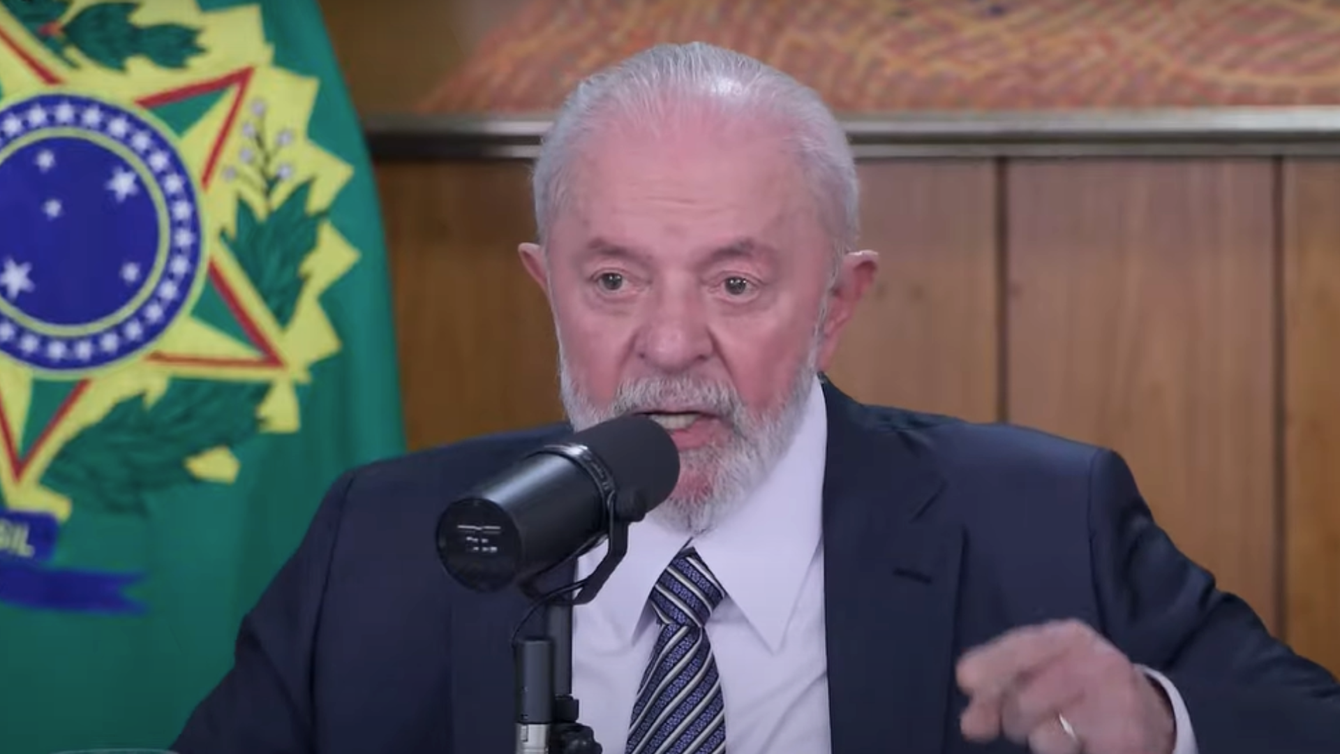 Presidente Lula durante entrevista ao portal UOL