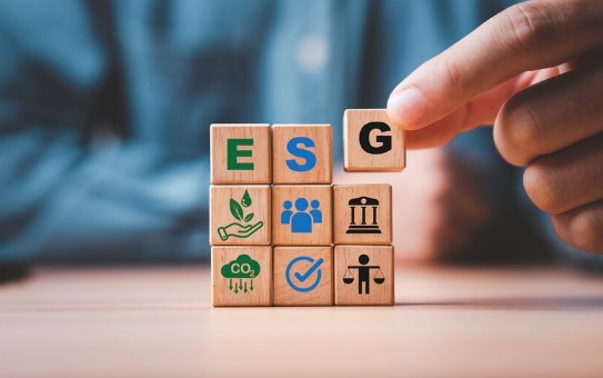 Investimentos ESG: foto de blocos formando sigla ESG
