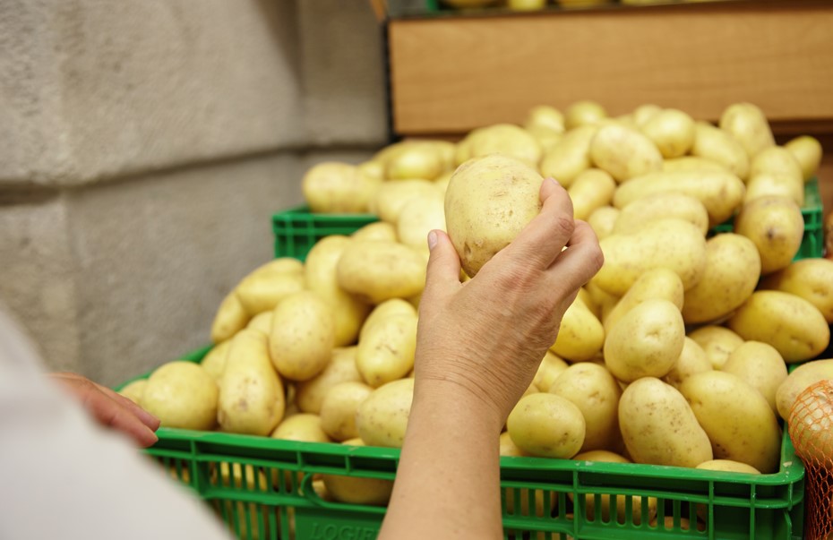 IPCA: foto de batata em supermercado. Alimentos pressionam inflação