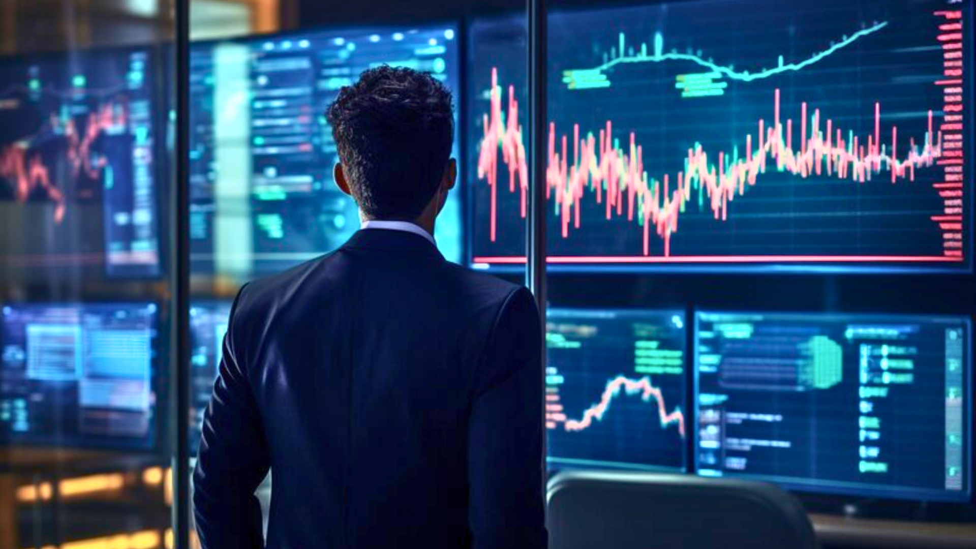 Investidor analisando o mercado de ações