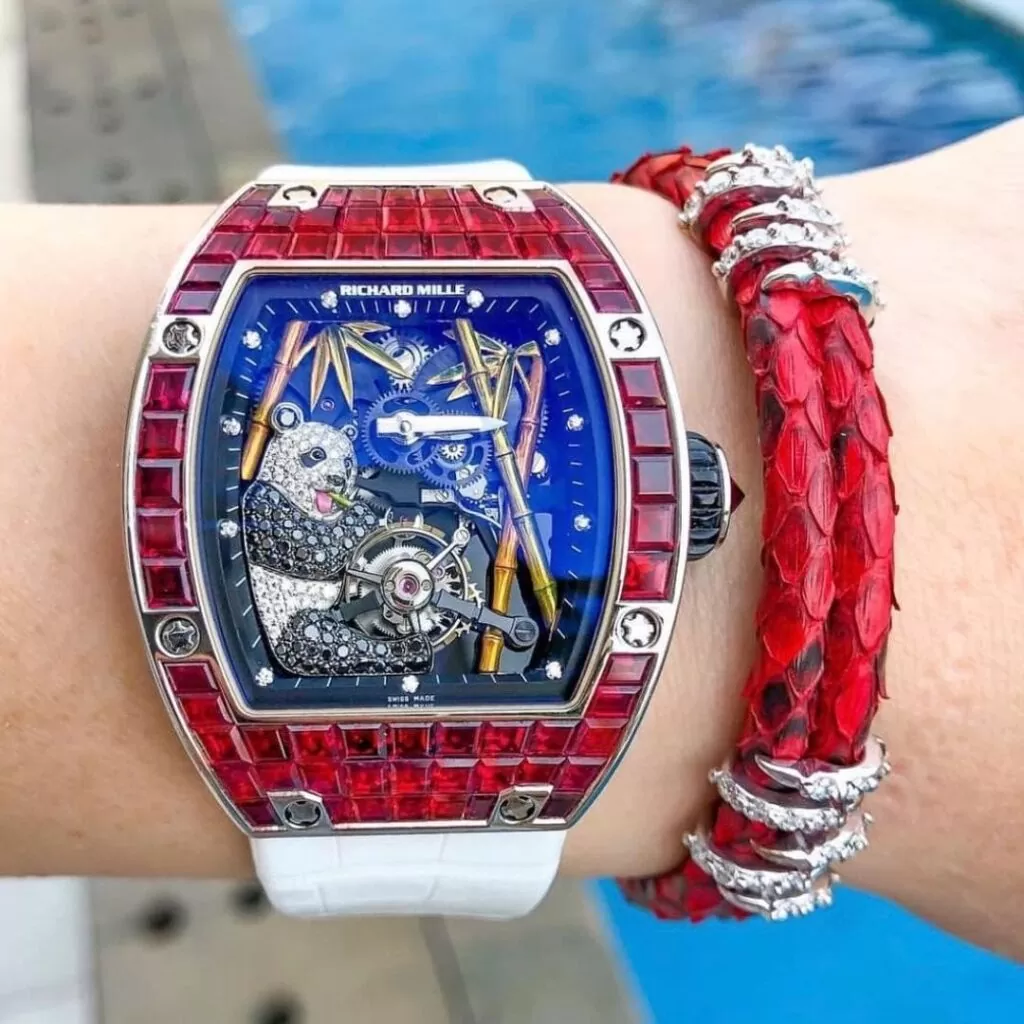 Relógios mais caros do mundo. Richard Mille piece unique “Panda” RM 26-01 Tourbillon