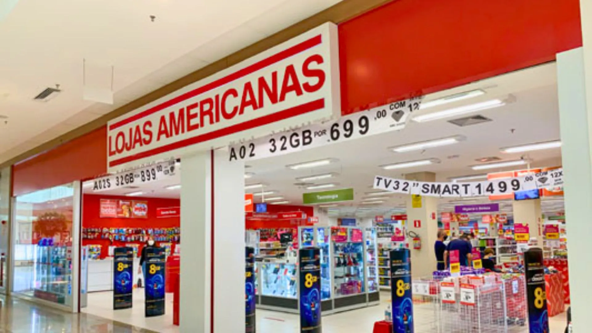 Fachada de loja da Americanas (AMER3)