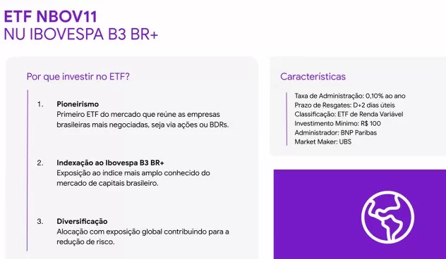 infográfico apresentação Nubank NBOV11