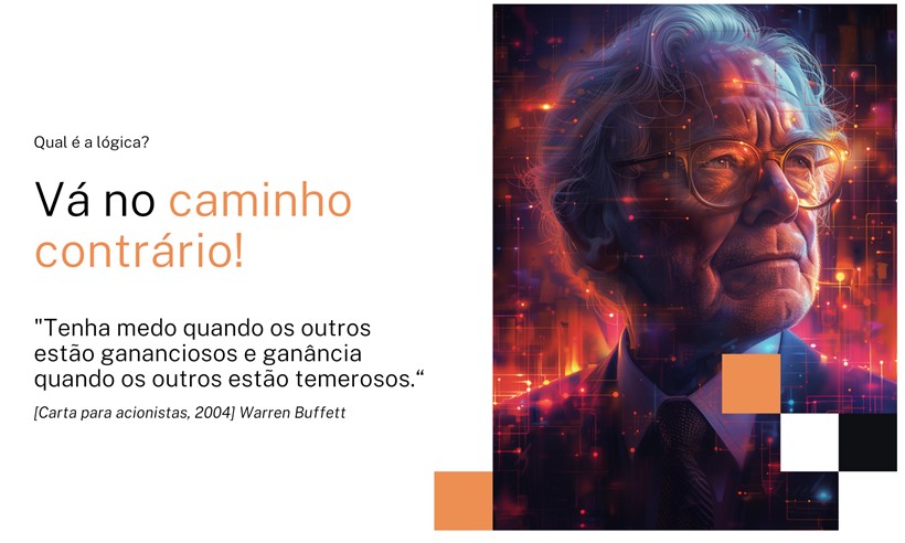 arte Warren Buffett. Hora certa de comprar ações