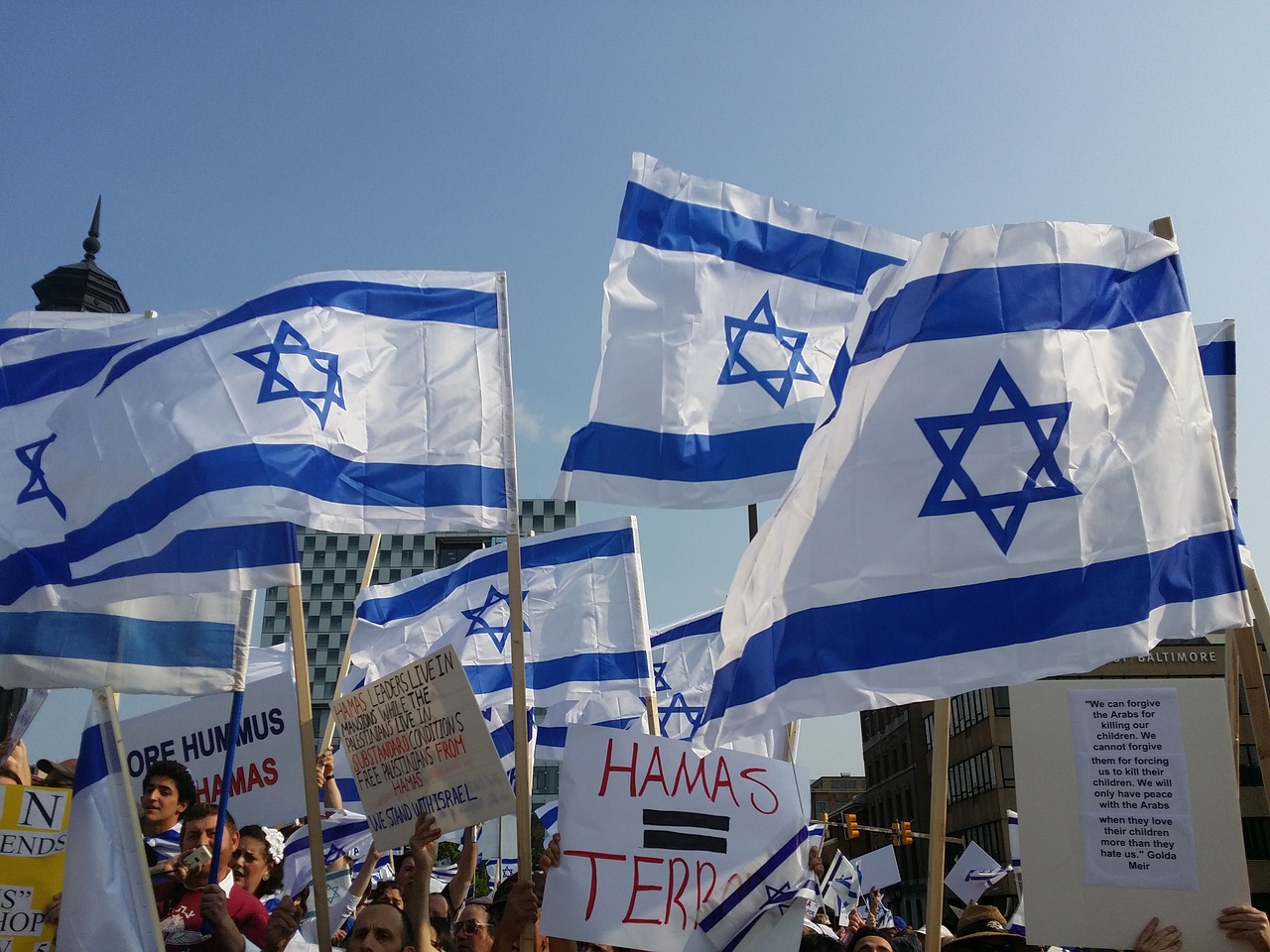 Guerra em Israel: imagem de protesto